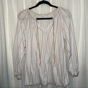Authentic Vintage Schiesser Ruffled Long Sleeve